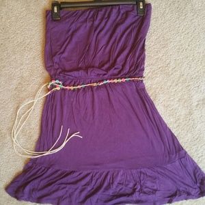 #170 Charlotte Russe Purple Strapless Dress